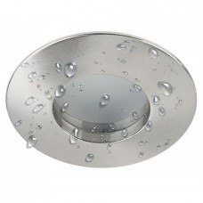 Σποτ Μπάνιου Στρογγυλό Χωνευτό Σταθερό Αλουμινίου Σατινέ Στεγανό IP44 5664